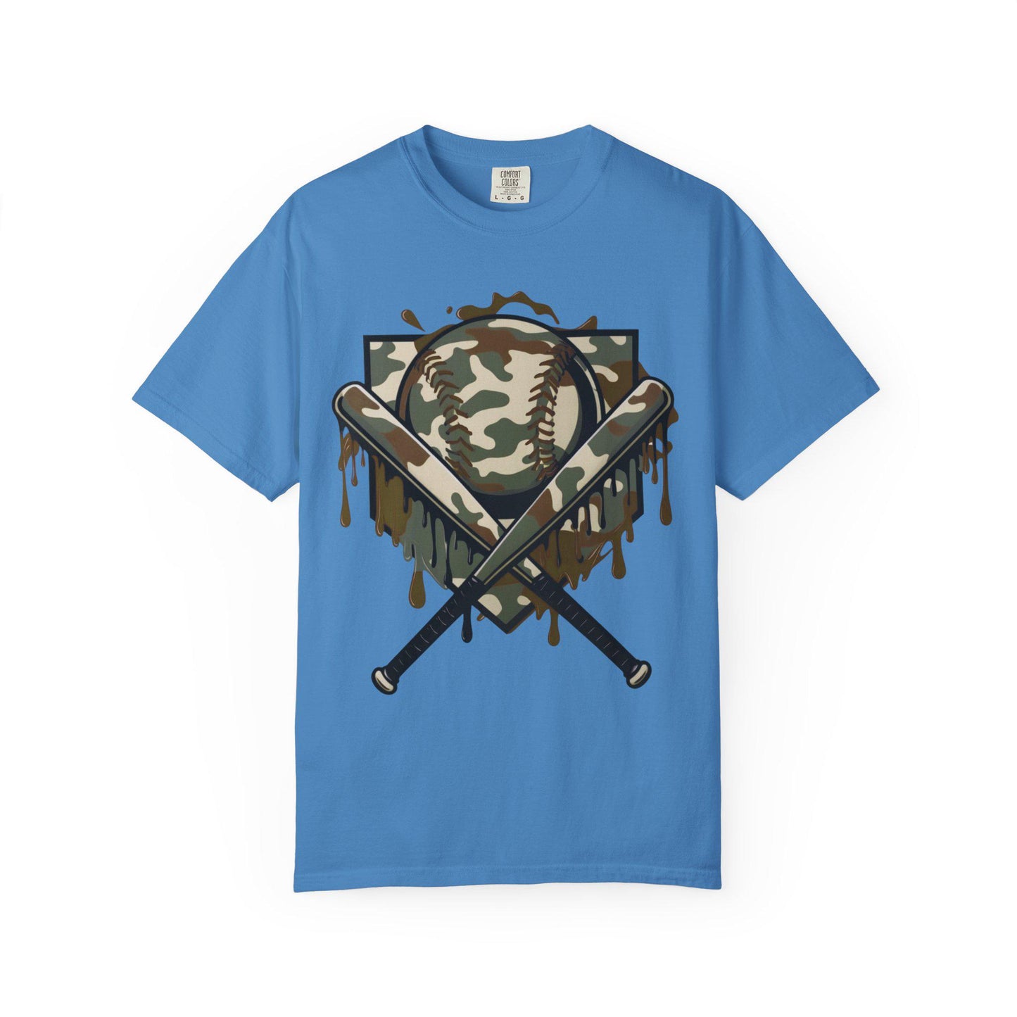 Camouflage Baseball T-Shirt, Unisex Tee for Sports Lovers, Casual Wear, Great for Game Days, Father's Day Gifts, Outdoor Activities