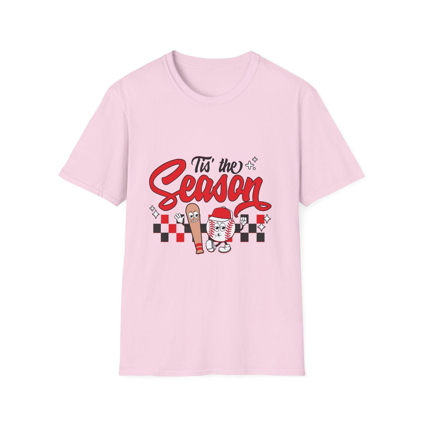 Tis the Season Graphic Baseball T-Shirt, Holiday Apparel, Gift for Baseball Lovers, Fun Seasonal Tee, Cute Graphic Shirt