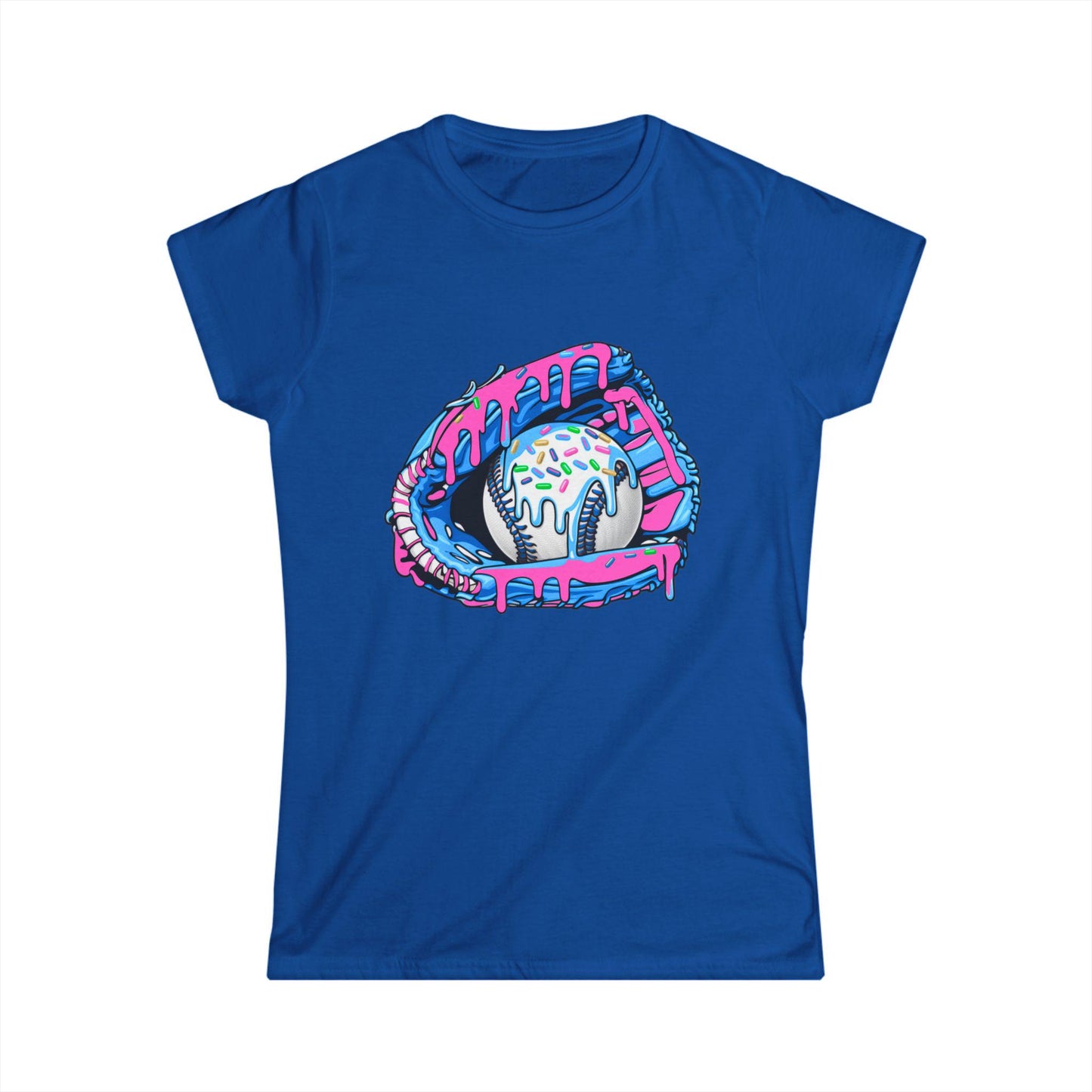 Ice Cream Baseball Tee, Fun Summer Shirt, Cute Sports Top, Perfect for Softball Lovers, Gift for Athletes