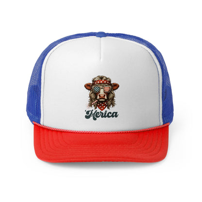 Patriotic Lion Trucker Cap, Fun Summer Hat, Festival Accessory, Independence Day Gift, Casual Streetwear