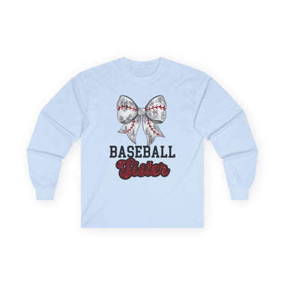 Baseball Sister Long Sleeve Tee, Sports Fan Shirt, Gift for Sister, Casual Wear, Birthday Gift, Soft Cotton Tee