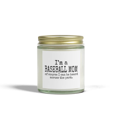 Baseball Mom Scented Candle, Perfect Gift for Sports Moms, Home Decor, Relaxation, Birthday, MLB Season