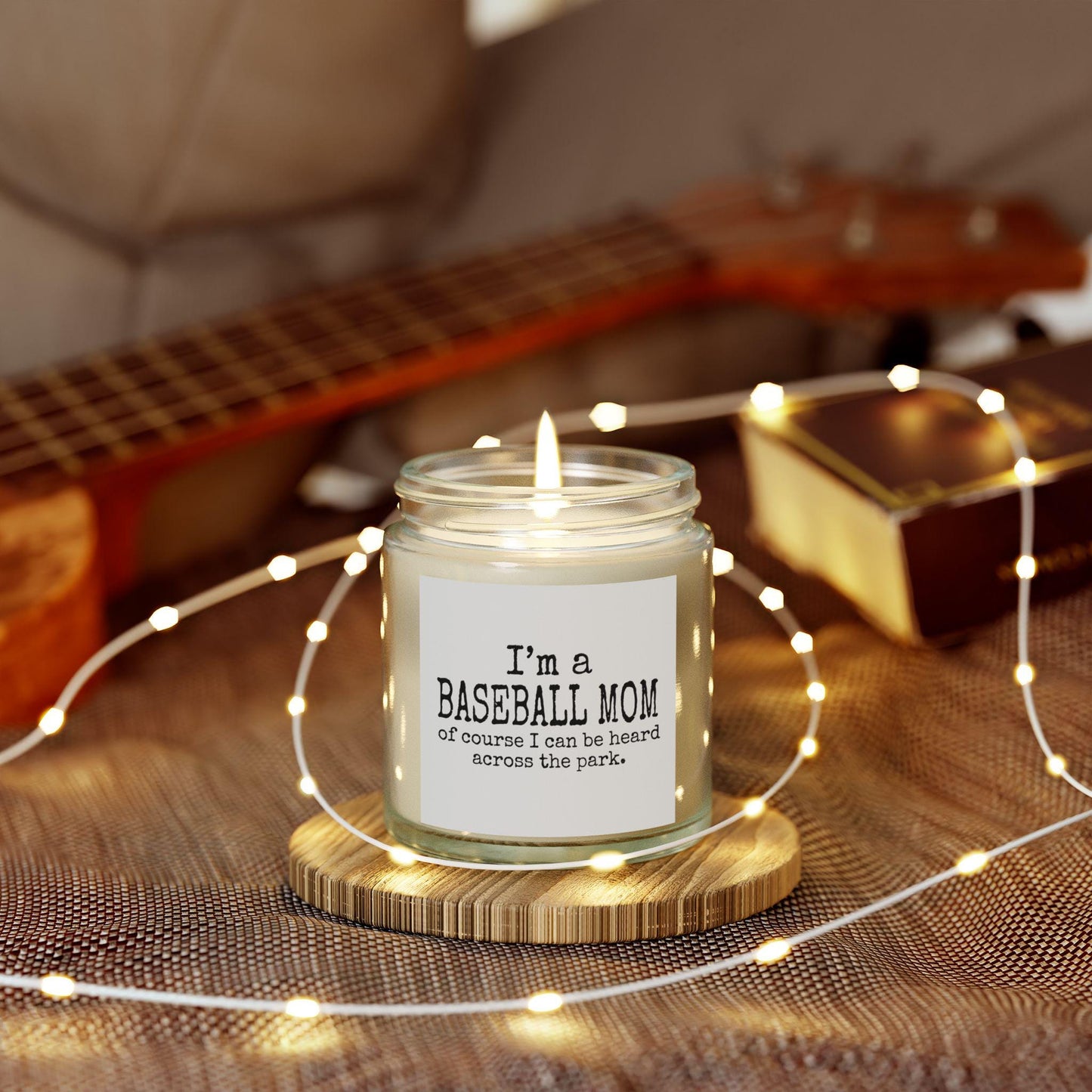 Baseball Mom Scented Candle, Perfect Gift for Sports Moms, Home Decor, Relaxation, Birthday, MLB Season