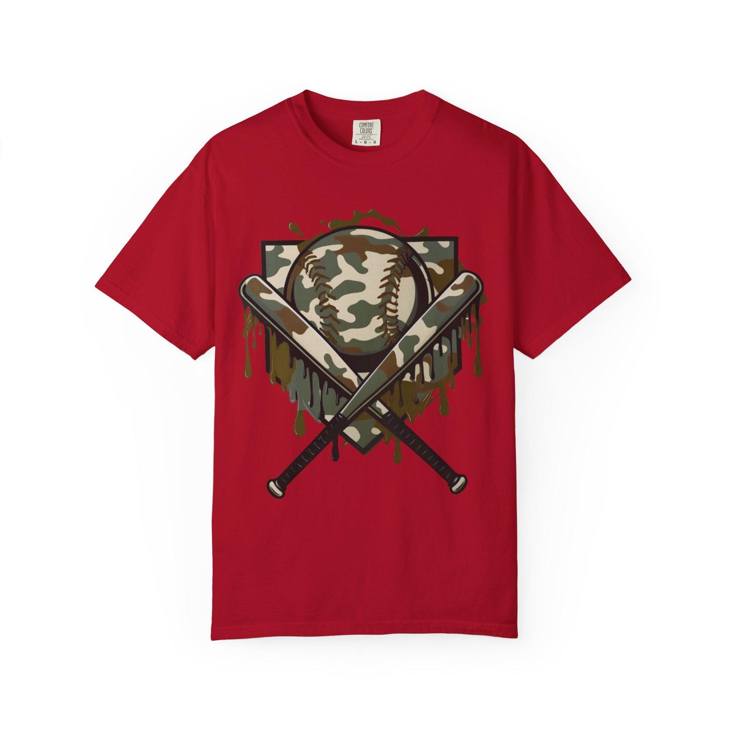 Camouflage Baseball T-Shirt, Unisex Tee for Sports Lovers, Casual Wear, Great for Game Days, Father's Day Gifts, Outdoor Activities