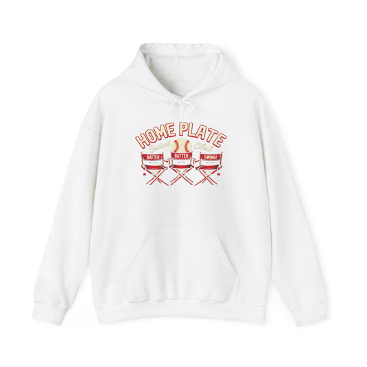 Home Plate Baseball Unisex Hoodie, Gift for Sports Lovers, Soft Sweatshirt for Game Days, Ideal for Baseball Fans, Cozy Athletic Wear