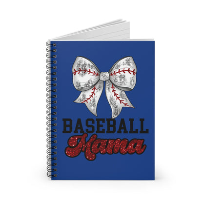 Baseball Mama Spiral Notebook - Perfect for Sports Moms, Gift for Baseball Lovers, Journal for Fans, Back to School, Writing Essentials