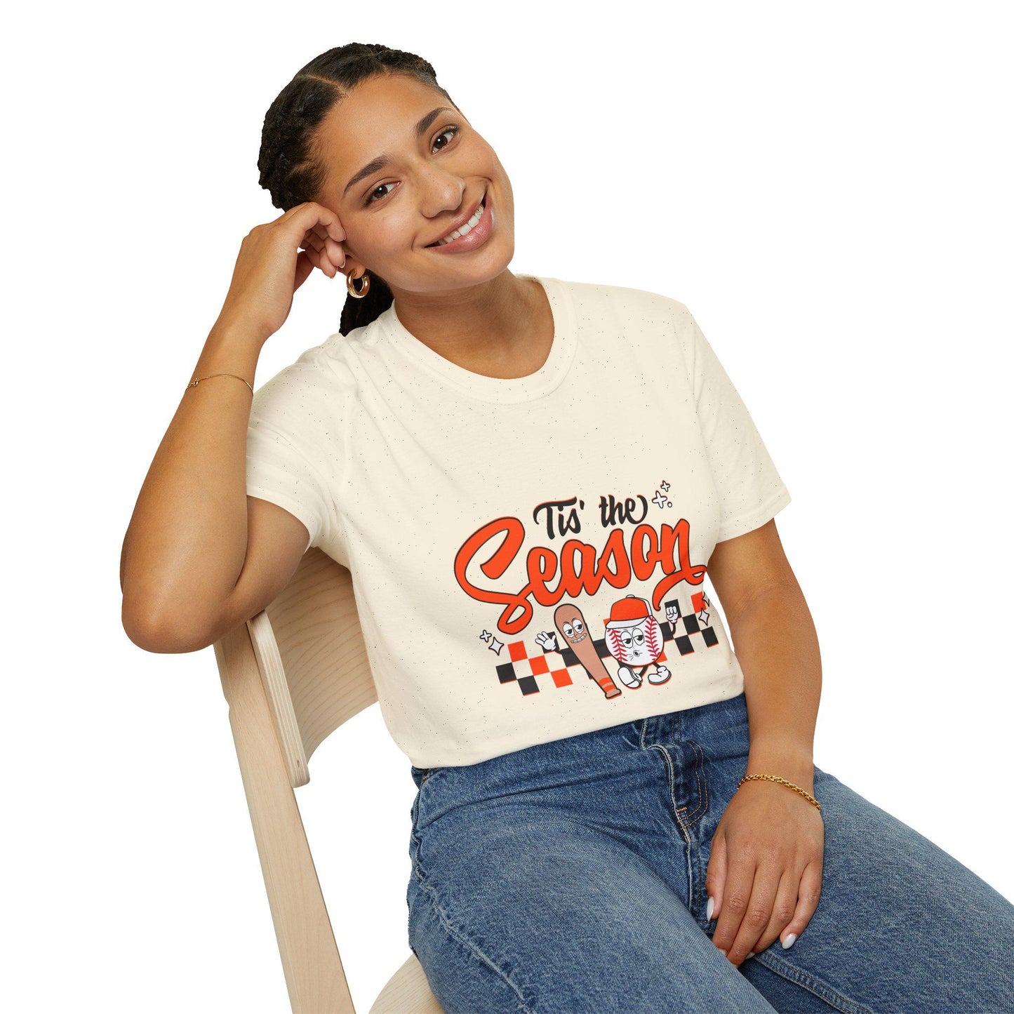 Tis the Season Baseball T-Shirt, Fun Holiday Shirt, Unisex Graphic Tee, Perfect Gift for Christmas, Festive Apparel, Casual Wear