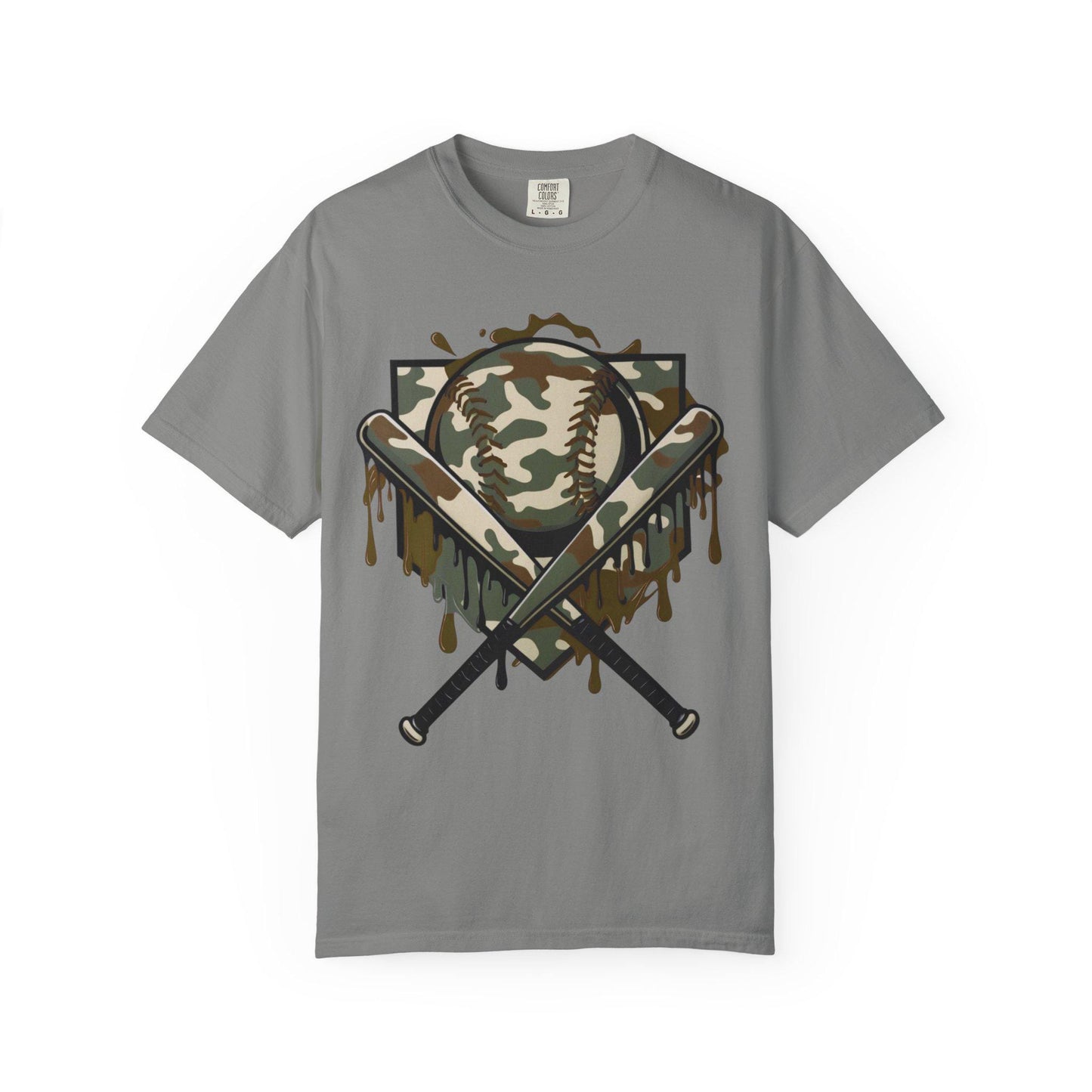 Camouflage Baseball T-Shirt, Unisex Tee for Sports Lovers, Casual Wear, Great for Game Days, Father's Day Gifts, Outdoor Activities