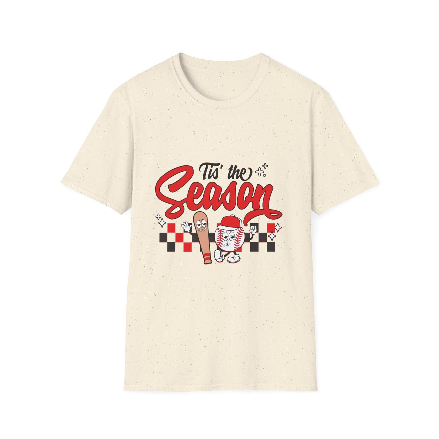 Tis the Season Graphic Baseball T-Shirt, Holiday Apparel, Gift for Baseball Lovers, Fun Seasonal Tee, Cute Graphic Shirt