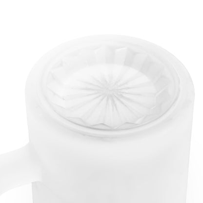 Patriotic Frosted Glass Beer Mug - Perfect for Veterans Day, Memorial Day, Independence Day, Gifts for Him, Beer Lovers