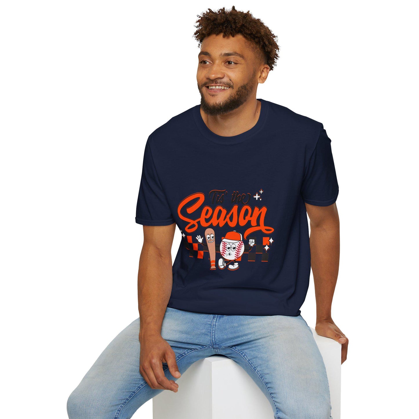 Tis the Season Baseball T-Shirt, Fun Holiday Shirt, Unisex Graphic Tee, Perfect Gift for Christmas, Festive Apparel, Casual Wear