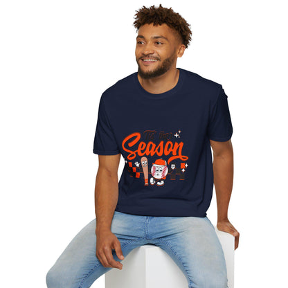 Tis the Season Baseball T-Shirt, Fun Holiday Shirt, Unisex Graphic Tee, Perfect Gift for Christmas, Festive Apparel, Casual Wear