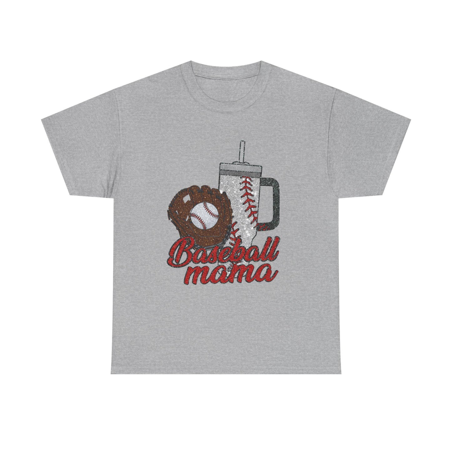 Baseball Mama Unisex Heavy Cotton Tee, Sports Fan Shirt, Gifts for Mom, Baseball Season Apparel, Soft Cotton Tee for Game Day