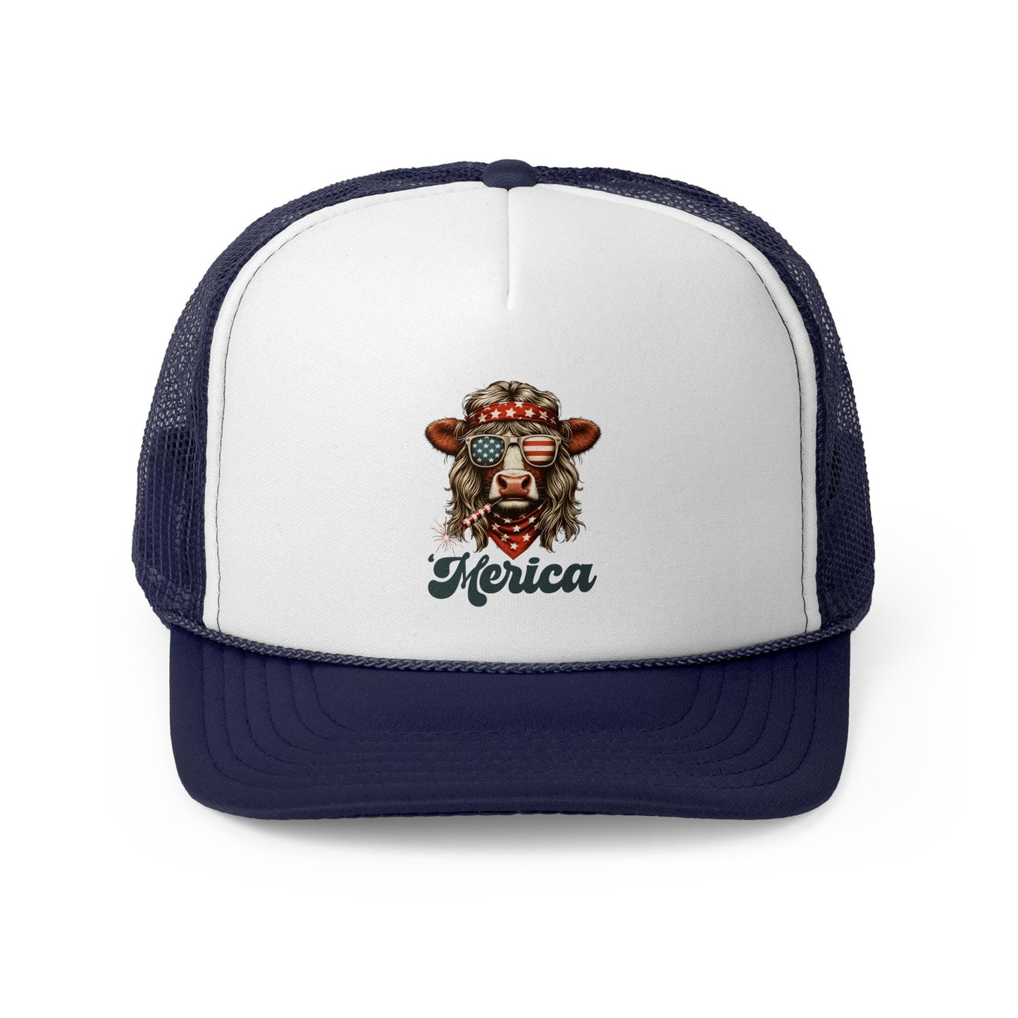Patriotic Lion Trucker Cap, Fun Summer Hat, Festival Accessory, Independence Day Gift, Casual Streetwear