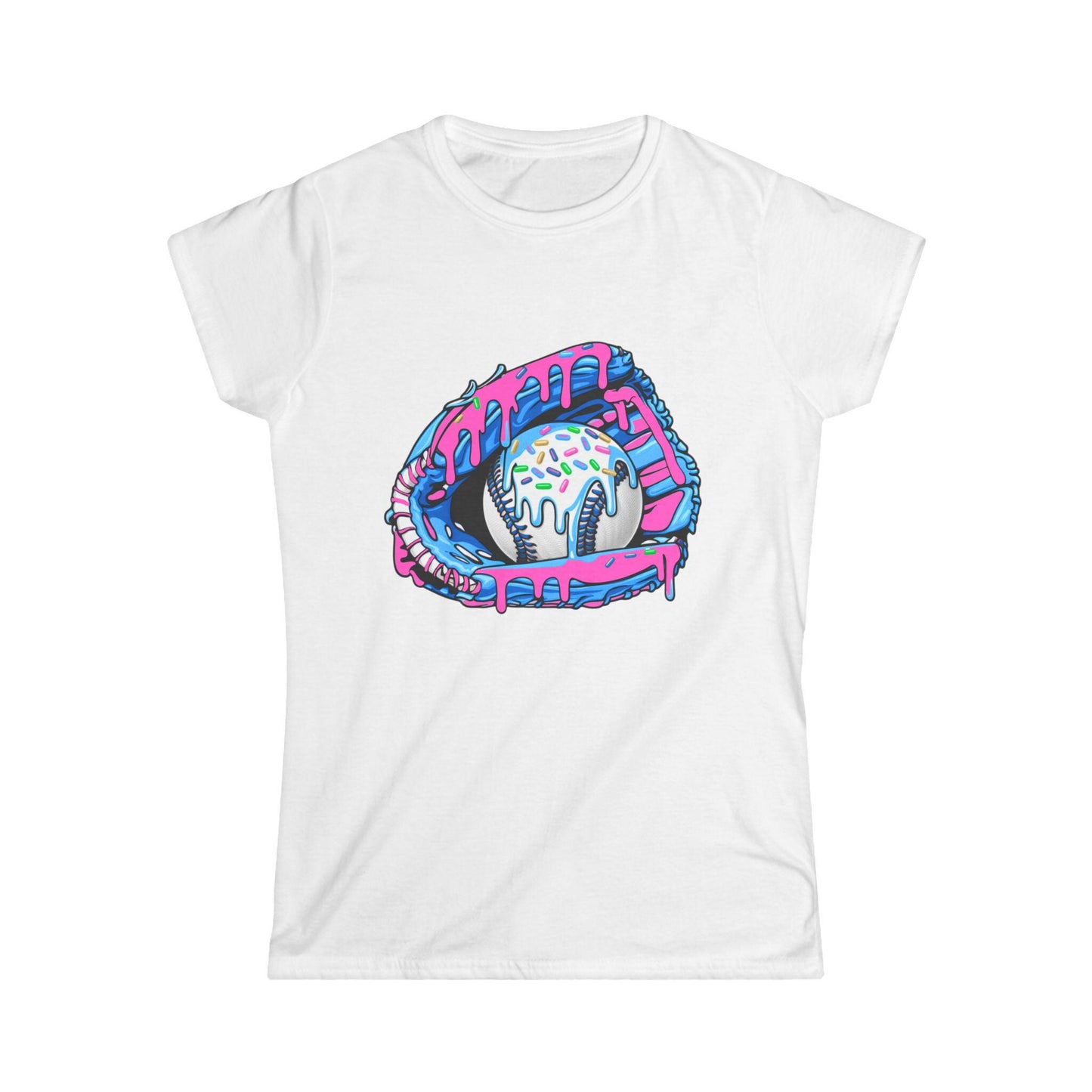 Ice Cream Baseball Tee, Fun Summer Shirt, Cute Sports Top, Perfect for Softball Lovers, Gift for Athletes