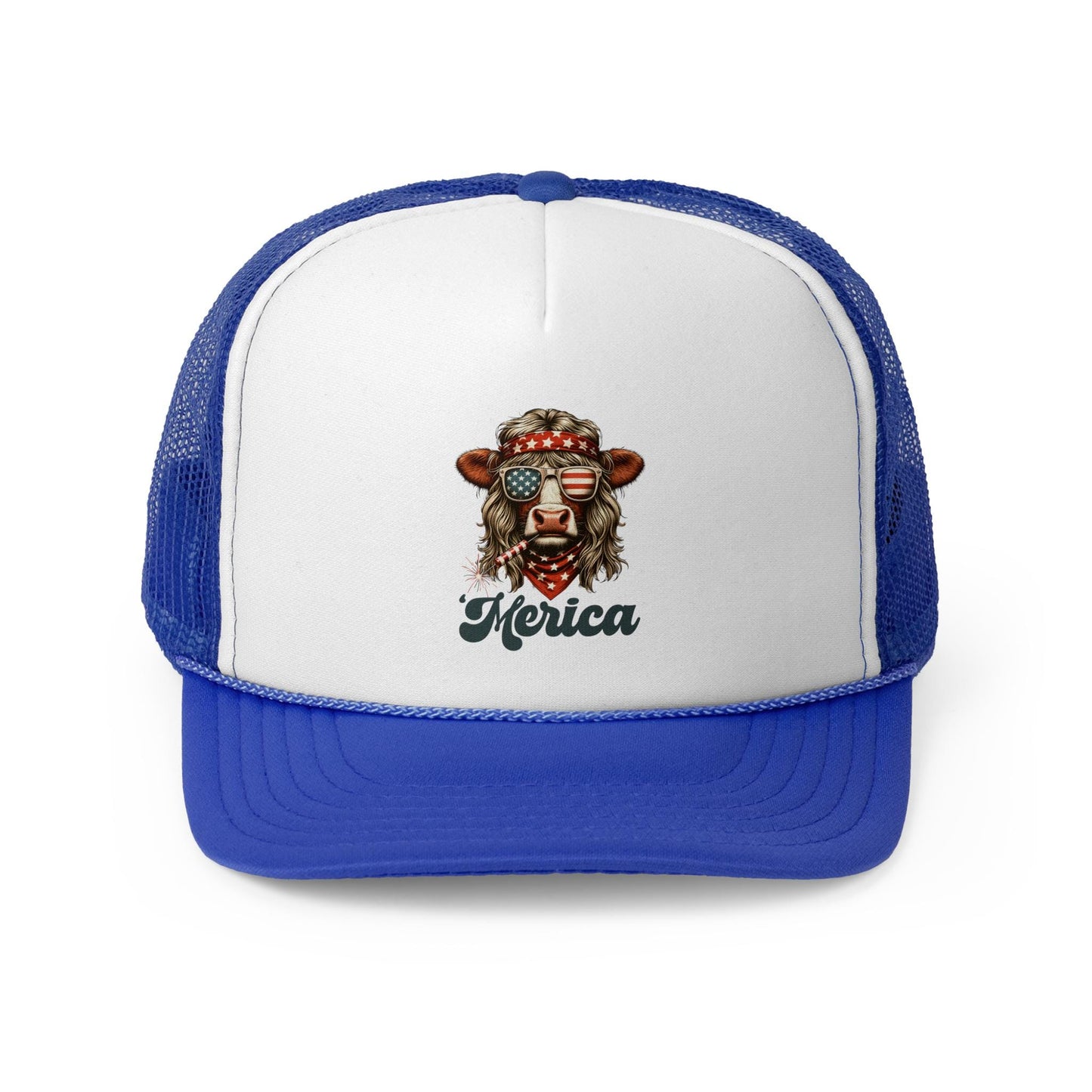 Patriotic Lion Trucker Cap, Fun Summer Hat, Festival Accessory, Independence Day Gift, Casual Streetwear