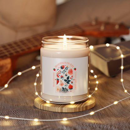 Scented Soy Candle - Faith, Blooming in Love, Gift for Her, Home Decor, Relaxation, Aromatherapy, Wedding Favors, Mother's Day, Graduation