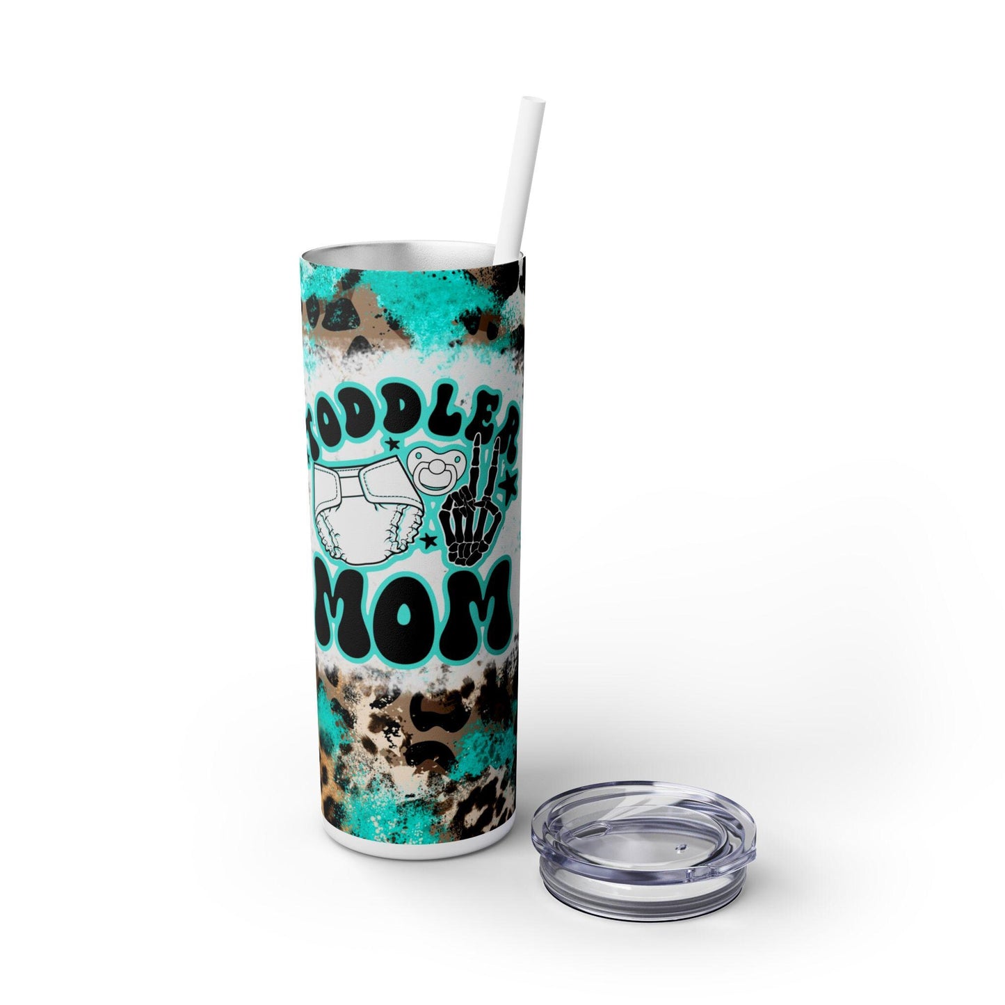 Toddler Mom Skinny Tumbler, 20oz - Perfect Gift for Fun Moms, Stylish Travel Cup, Unique Kiddo Drinkware, Birthday & Baby Shower