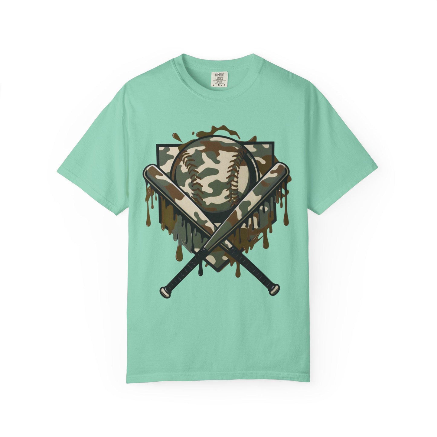 Camouflage Baseball T-Shirt, Unisex Tee for Sports Lovers, Casual Wear, Great for Game Days, Father's Day Gifts, Outdoor Activities