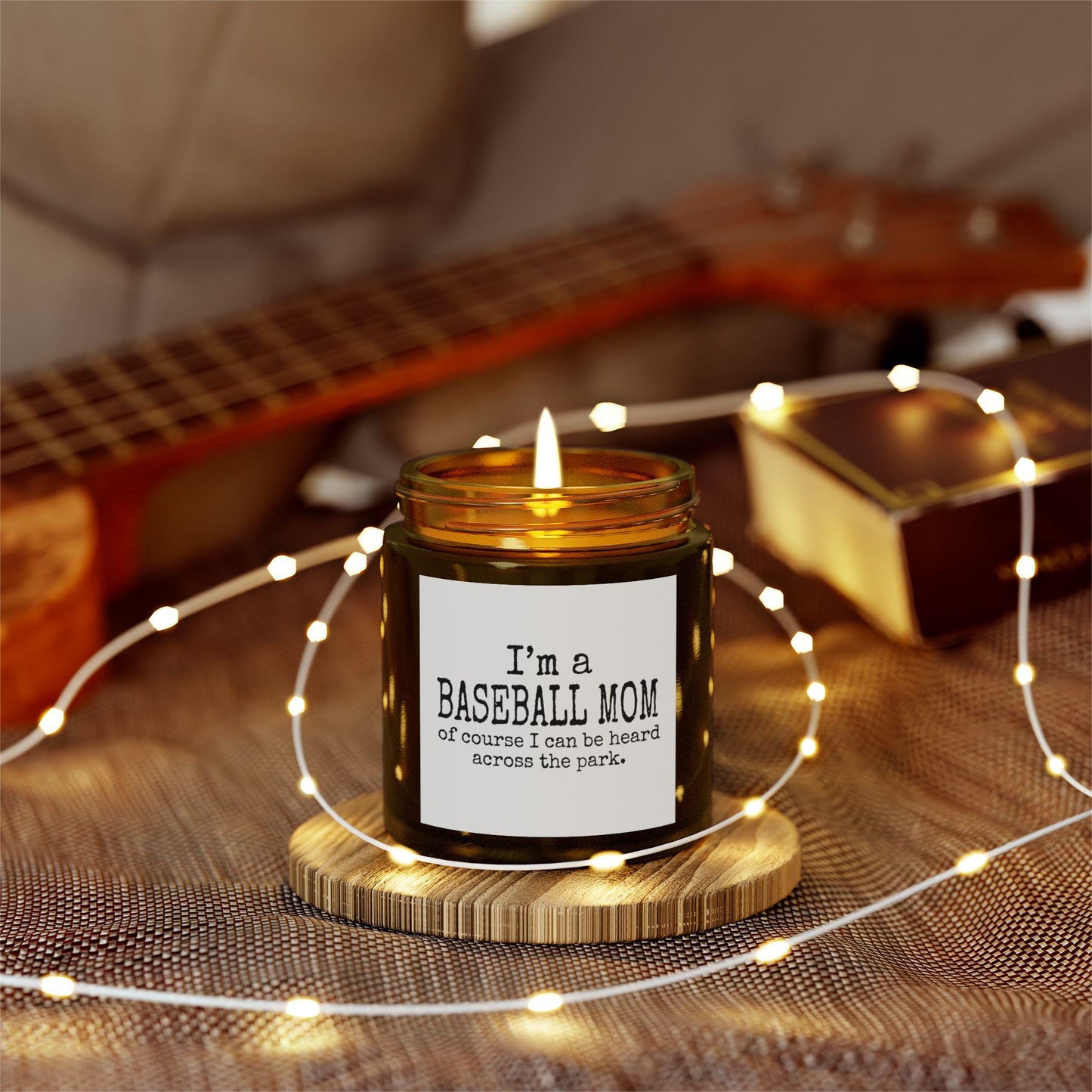 Baseball Mom Scented Candle, Perfect Gift for Sports Moms, Home Decor, Relaxation, Birthday, MLB Season