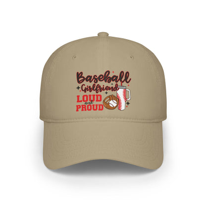 Loud and Proud Baseball Cap for Girlfriends, Perfect Gift for Softball Lovers, Summer Sports Cap, Fun Accessories for Baseball Season, Cute