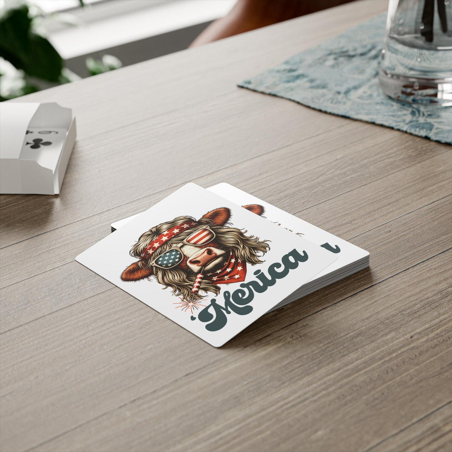 Merica Poker Cards, Fun Party Game, Americana Theme, Perfect for BBQs, Gifts for Gamers and Card Enthusiasts